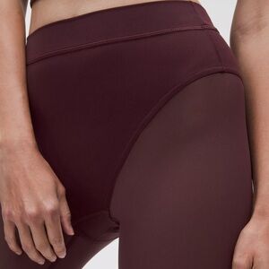 Lululemon Athletica Burgundy sport leotards.